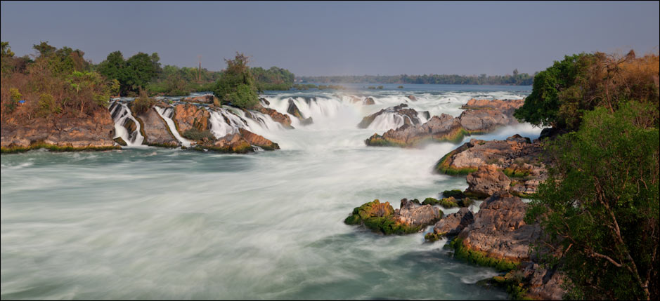 Monks collecting alms in Luang Prabang, Laos